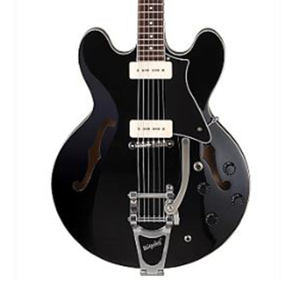 Cort Source-BV Set In Semi Hollow Cutaway Maple Top Electric Guitar Black with Bag (Source BV)