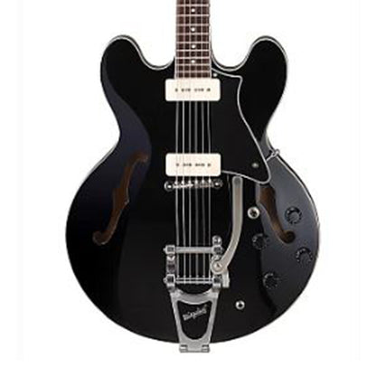 Cort Source-BV Set In Semi Hollow Cutaway Maple Top Electric Guitar Black with Bag (Source BV)