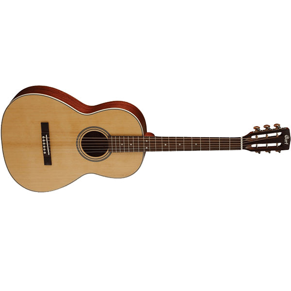 Cort L100P Parlor Solid Spruce Top Acoustic Guitar (L 100P)