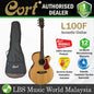 Cort L100F Super Folk Solid Spruce Top Acoustic Guitar with Pickup (L100 F)