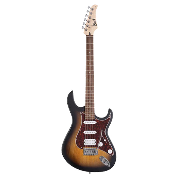 Cort G110 Double Cutaway Poplar Humbucker 2 Single Coil Pickup Electric Guitar - Open Pore Sunburst (G 110 OPSB)