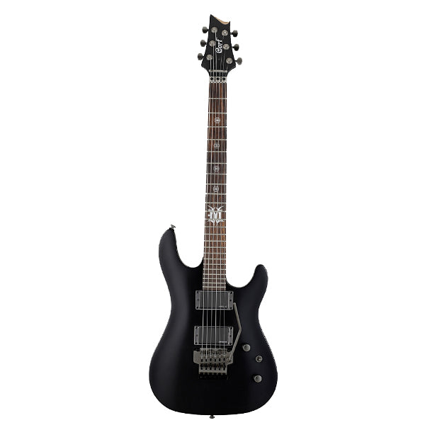 Cort EVL-K5 Double Cutaway Bolt On Mahogany HH Pickup Electric Guitar Black (EVLK5 EVL K5)