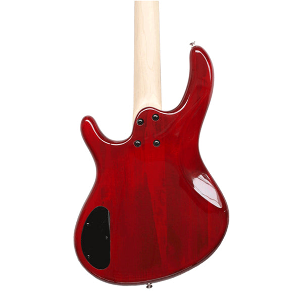 Cort Action Bass V Plus 4 String Double Cutaway Bolt On Poplar Red Electric Bass Guitar