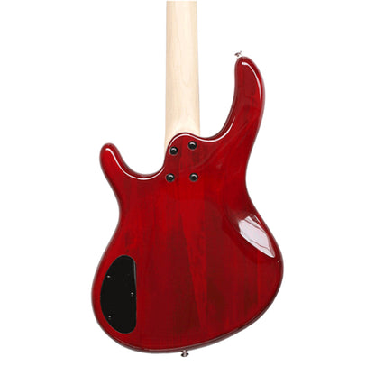 Cort Action Bass V Plus 4 String Double Cutaway Bolt On Poplar Red Electric Bass Guitar