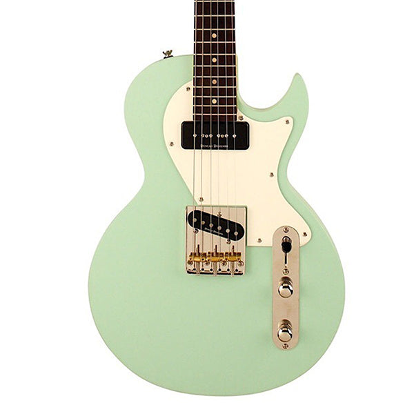 Cort CR-LTD16 Cutaway Duncan Single Coil Pickup Vintage Surf Green Matte Electric Guitar (CTLTD16 CR LTD16)
