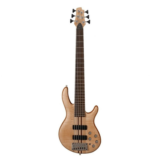Cort A6 Plus FMMH 6 String Double Cutaway Neck Thru Maple Top Electric Bass Guitar