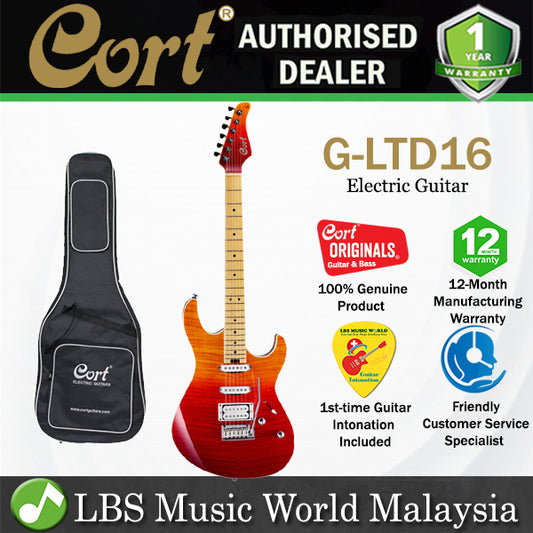 Cort G-LTD16 Bolt On Alder HSS Pickup Java Sunset Electric Guitar (GLTD16)