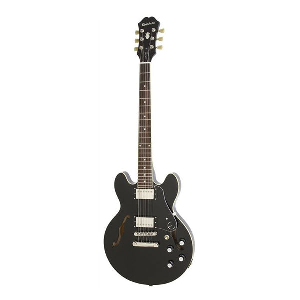 Cort Source Set In Semi Hollow Single Cutaway Maple Top Black Electric Guitar with Bag