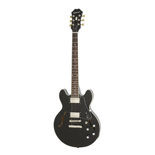Cort Source Set In Semi Hollow Single Cutaway Maple Top Black Electric Guitar with Bag