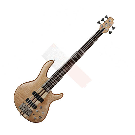 Cort A5 Plus FMMH OPN 5 String Double Cutaway Neck Thru Maple Top Electric Bass Guitar - Open Pore Natural