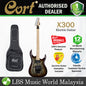 [Discontinued] Cort X300 Double Cutaway Bolt On Flamed Maple Top HH Pickup Electric Guitar (X 300)