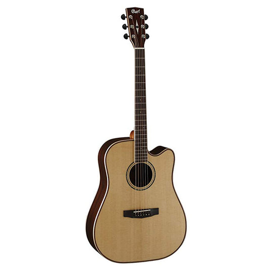 Cort AS-M5 Dreadnought Solid Sitka Spruce Top Acoustic Guitar with Case Natural (AS M5)