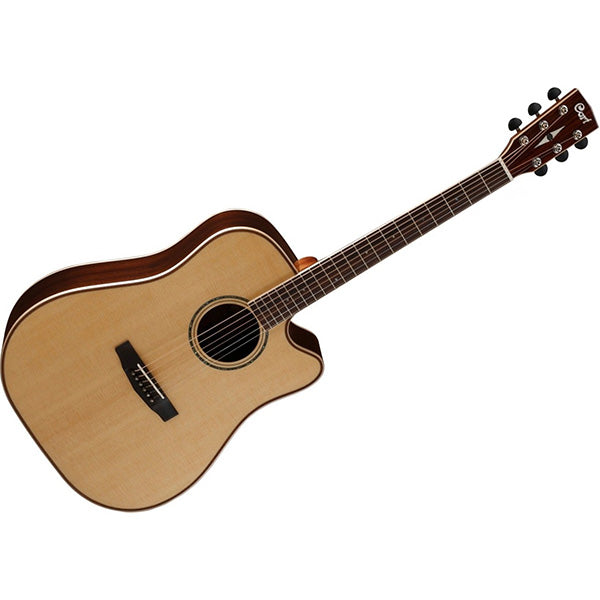 Cort AS-M5 Dreadnought Solid Sitka Spruce Top Acoustic Guitar with Case Natural (AS M5)