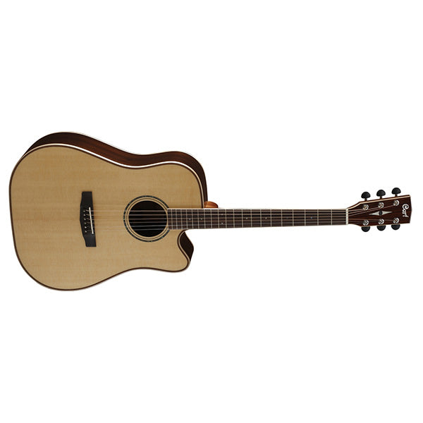 Cort AS-M5 Dreadnought Solid Sitka Spruce Top Acoustic Guitar with Case Natural (AS M5)