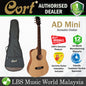 Cort AD Mini Dreadnought 3/4 size Spruce Top Natural Acoustic Guitar with Bag Open Pore