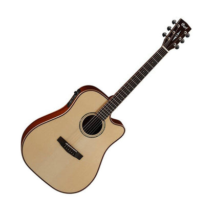 Cort AS-M4 Dreadnought Solid Sitka Spruce Top Acoustic Guitar with Case Natural (AS M4)