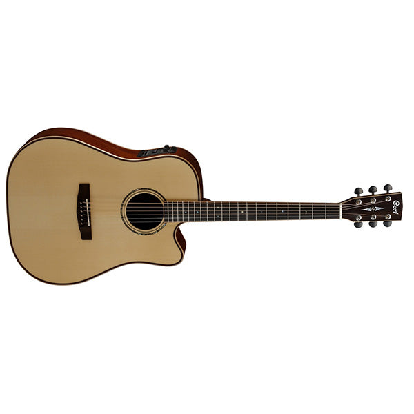 Cort AS-M4 Dreadnought Solid Sitka Spruce Top Acoustic Guitar with Case Natural (AS M4)