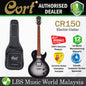 Cort CR150 Cutaway Mahogany Classic Rocker-II HH Pickup Silver Burst Satin Electric Guitar (CR 150)