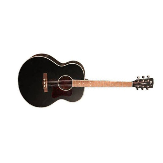 Cort CJ-MEDX Jumbo Spruce Top Acoustic Guitar Black Satin (CJMEDX CJ MEDX)