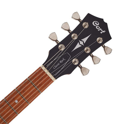 Cort CR150 Cutaway Mahogany Classic Rocker-II HH Pickup Silver Burst Satin Electric Guitar (CR 150)