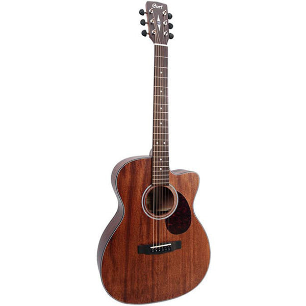 Cort AS-OC4 OM Cutaway Solid Mahogany Open Pore Acoustic Guitar with Case (ASOC4 ASOC4)