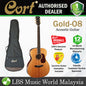 Cort Gold-O8 Orchestra Model Torrefied Solid Sitka Spruce Acoustic Guitar with Bag (GoldO8 Gold O8)