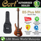 Cort B5 Plus MH 5 String Double Cutaway Bolt On Mahogany Electric Bass Guitar