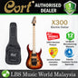 [Discontinued] Cort X300 Double Cutaway Bolt On Flamed Maple Top HH Pickup Electric Guitar (X 300)