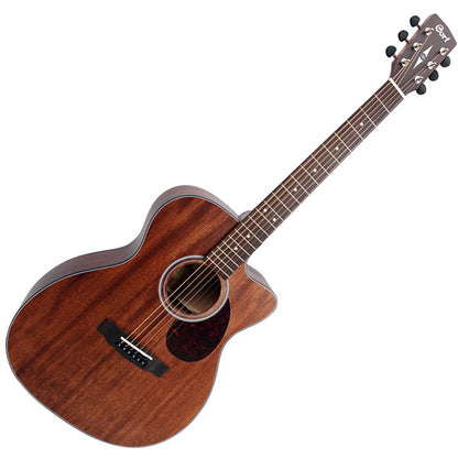 Cort AS-OC4 OM Cutaway Solid Mahogany Open Pore Acoustic Guitar with Case (ASOC4 ASOC4)