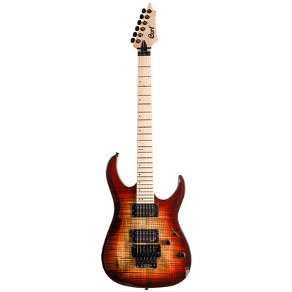 [Discontinued] Cort X300 Double Cutaway Bolt On Flamed Maple Top HH Pickup Electric Guitar (X 300)