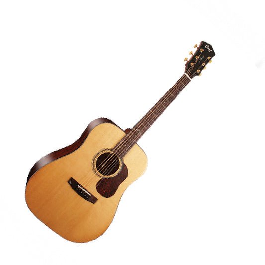 Cort Gold-D6 Dreadnought Torrefied Solid Sitka Spruce Natural Acoustic Guitar with Bag (GoldD6 Gold D6)