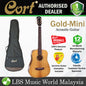 Cort Gold-Mini 3/4 Dreadnought Torrefied Solid Adirondack Spruce Acoustic Guitar with Bag (GoldMini Gold Mini)