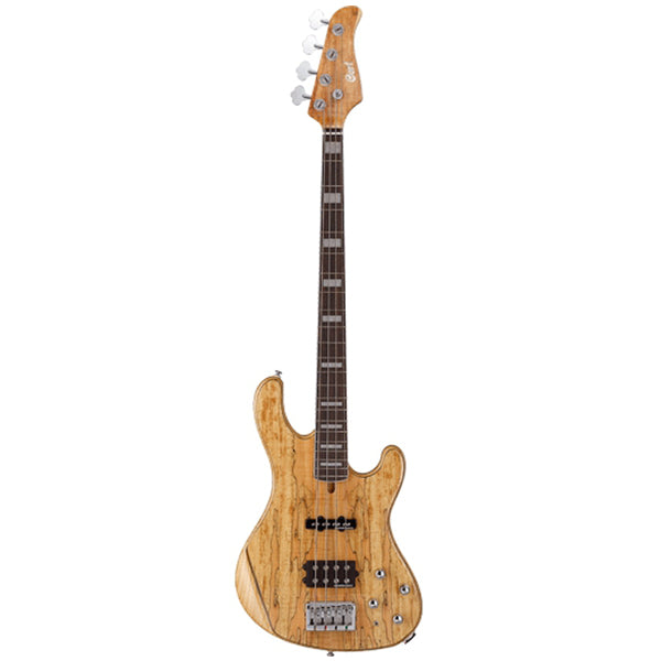 Cort GB5-Custom 5 String Bolt On Swamp Ash Spalted Maple Top Electric Bass Guitar with Case (GB5 Custom)