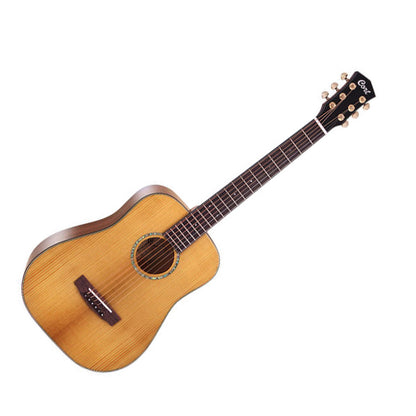 Cort Gold-Mini 3/4 Dreadnought Torrefied Solid Adirondack Spruce Acoustic Guitar with Bag (GoldMini Gold Mini)