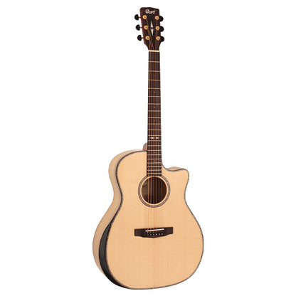 Cort GA-MY Bevel Grand Auditorium Solid Sitka Spruce Top Acoustic Guitar with Bag (GAMYBEVEL GA MY BEVEL)