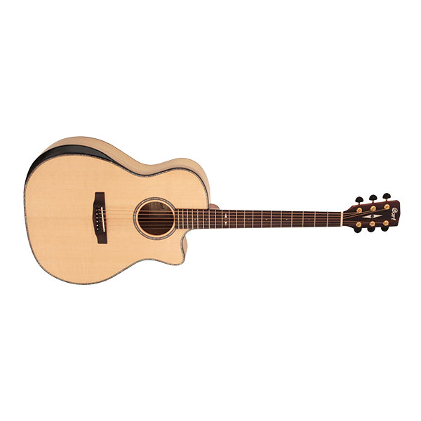Cort GA-MY Bevel Grand Auditorium Solid Sitka Spruce Top Acoustic Guitar with Bag (GAMYBEVEL GA MY BEVEL)