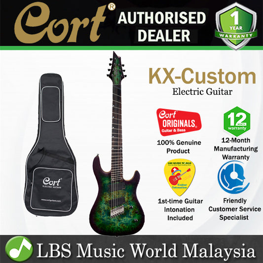 Cort KX500MS Double Cutaway Bolt On Swap Ash HH Pickup Stardust Green Electric Guitar