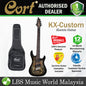 Cort KX500MS Double Cutaway Bolt On Swap Ash HH Pickup Stardust Black Electric Guitar (KX 500MS)