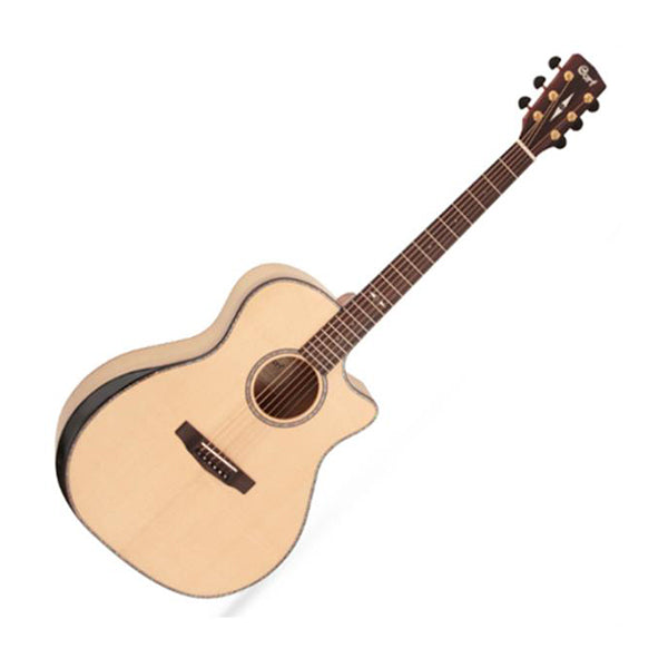 Cort GA-MY Bevel Grand Auditorium Solid Sitka Spruce Top Acoustic Guitar with Bag (GAMYBEVEL GA MY BEVEL)