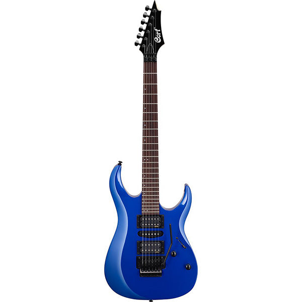 Cort X250 Double Cutaway Bolt On Meranti HSH Pickup Kona Blue Electric Guitar (X 250)