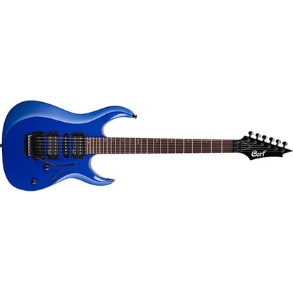 Cort X250 Double Cutaway Bolt On Meranti HSH Pickup Kona Blue Electric Guitar (X 250)