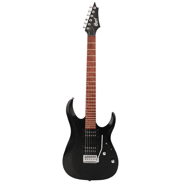 Cort X100 Powersound Humbucker Pickup Die Cast Electric Guitar Open Pore Black (X 100)