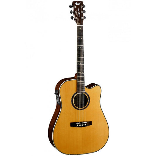 Cort MR740FX Dreadnaught Solid Sitka Spruce Top Acoustic Guitar with Bag (MR740 FX)