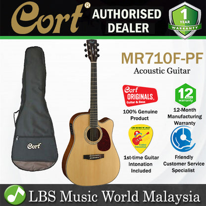 [Discontinued] Cort MR710-PF Dreadnought Solid Sitka Spruce Top Acoustic Guitar with Pickup (MR710PF MR710 PF))