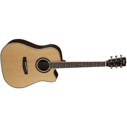 Cort MR1200FX Dreadnought Solid Bearclaw Spruce Top Acoustic Guitar with Case (MR1200 FX)