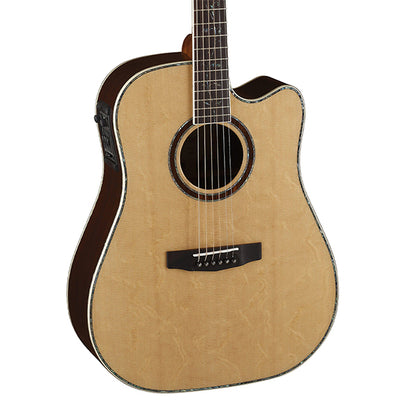 Cort MR1200FX Dreadnought Solid Bearclaw Spruce Top Acoustic Guitar with Case (MR1200 FX)