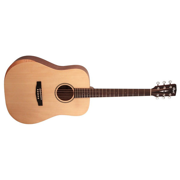 Cort Earth Bevel Cut Dreadnought Solid Sitka Spruce Top Acoustic Guitar with Bag (EarthBevelCut)