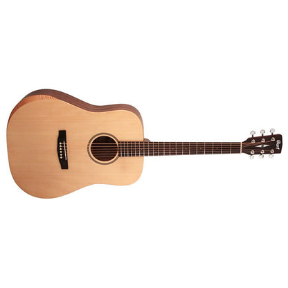 Cort Earth Bevel Cut Dreadnought Solid Sitka Spruce Top Acoustic Guitar with Bag (EarthBevelCut)