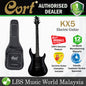 Cort KX5 Double Cutaway Bolt On Basswood HH Pickup Black Metallic Electric Guitar (KX 5)