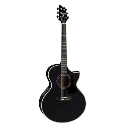 Cort NDX20 NDX Body Solid Sitka Spruce Top Acoustic Guitar with Pickup Black (NDX 20)
